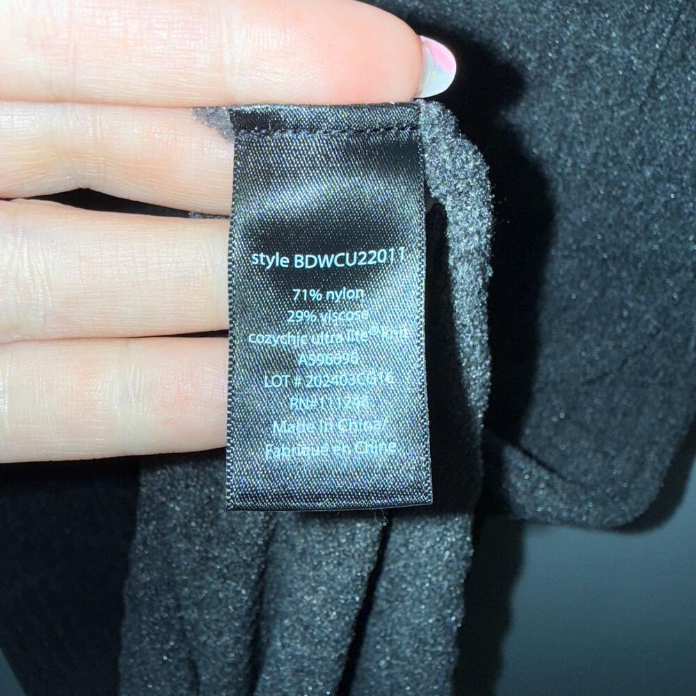 Barefoot Dreams Cozy Chic Ultra Lite Ribbed Maxi Dress - Carbon 1X - Picture 7 of 9